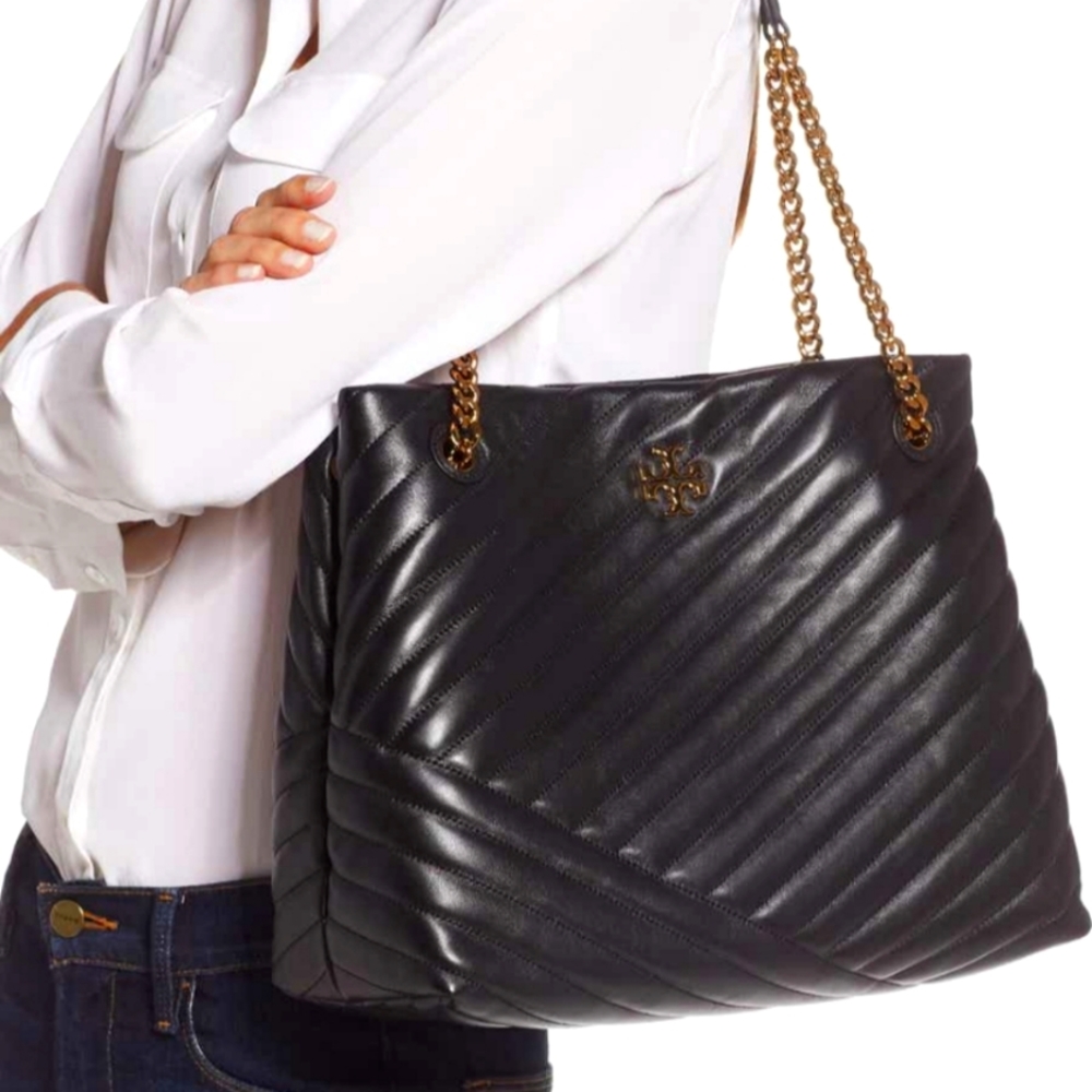 Tory Burch Kira Chevron Leather Tote with wallet